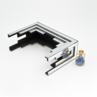 Art Deco ''Skyscraper'' Mirrored Sidetable